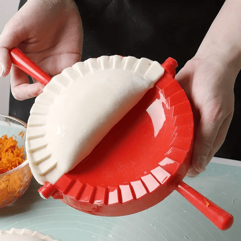 Kitchen Gadgets Dumpling Maker - ชุดแม่พิมพ์ทำเกี๊ยวแบบใช้ในบ้าน 3 ชิ้น, แม่พิมพ์ทำเกี๊ยวพลาสติก, เครื่องทำเกี๊ยวแบบใช้มือ, อุปกรณ์ครัวอเนกประสงค์,