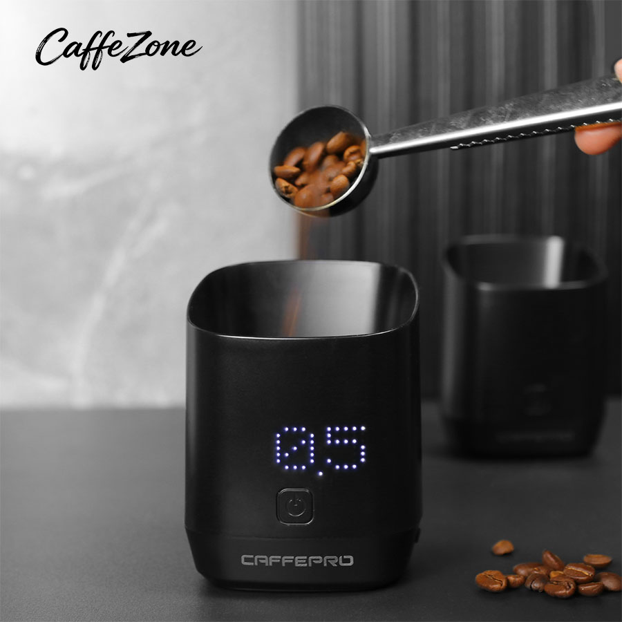 Digital Kitchen Scale - CAFFEPRO ถ้วยตวงกาแฟดิจิตอล ถาดแสดงผลเครื่องชั่งกาแฟ ถ้วยตวงที่แม่นยำ เครื่องมือบาริสต้าในครัว อุปกรณ์เสริมสำหรับเอสเพรสโซ