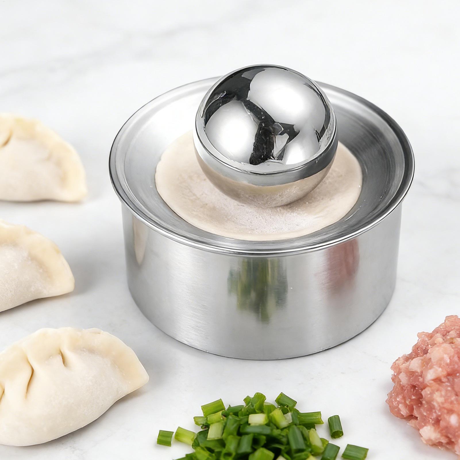 Kitchen Gadgets Dumpling Maker - เครื่องทำแป้งเกี๊ยวแบบกดมือ สำหรับทำเกี๊ยวซ่า ราวีโอลี เอมปานาดา พาย พาสต้า