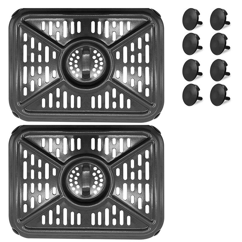 Kitchen Gadgets Ninja - [B25B!】 กระทะตะแกรงสำรองสำหรับเครื่องล้างจานพร้อมยางกันกระแทกสำหรับนินจาฟู้ดดี้ DZ401 DZ550 10QT Dualzone