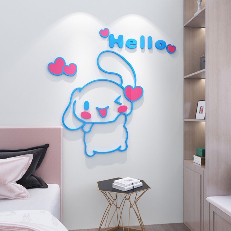 Kitchen Gadgets Aliexpress - ซานริโอ ซินนามอนโรล 3D อะคริลิคห้องเด็กพื้นหลังผนังตกแต่งสติกเกอร์วอลล์เปเปอร์สติกเกอร์กระจกตกแต่งบ้านหรือห้องครัว