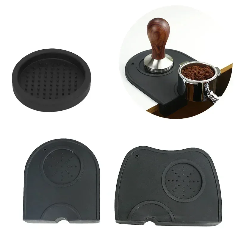 Kitchen Hanging Gadgets - แผ่นรองกันลื่นสำหรับกดผงกาแฟ ทำจากซิลิโคน สำหรับเครื่องชงกาแฟเอสเพรสโซ่ ใช้ในบ้าน ร้านกาแฟ อุปกรณ์บาริสต้า