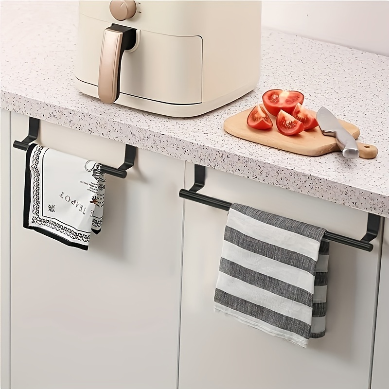 Kitchen Gadgets In - ตะขอแขวนผ้าเช็ดมือสแตนเลสทันสมัย ติดผนัง ไม่ต้องเจาะ ติดตั้งง่าย ไม่ต้องใช้เครื่องมือ จำเป็นสำหรับบ้านหรือ