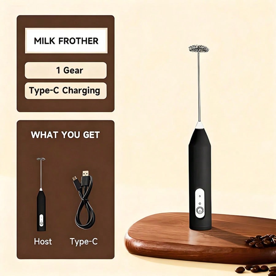 Kitchen Gadgets Electric - เครื่องผสมอาหารไฟฟ้าแบบมือถือ 1 ชิ้น, เครื่องตีไข่, เครื่องทำฟองนม, เครื่องทำกาแฟ,