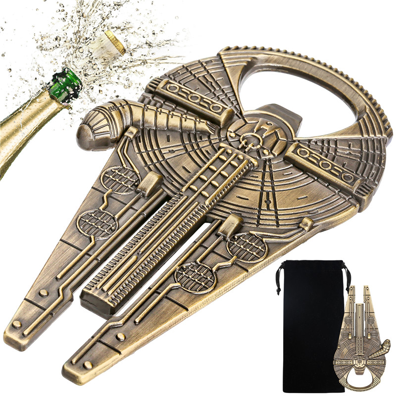 Kitchen Gadgets Club - แบบพกพา Space เรือรูปร่างที่เปิดขวดเบียร์โลหะ Corkscrew สําหรับห้องครัวปาร์ตี้งานแต่งงานชุดของขวัญบาร์อุปกรณ์เสริม Gadget