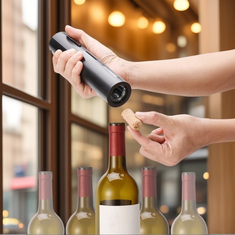 Kitchen Gadgets Electric - ที่เปิดขวดไฟฟ้าสำหรับไวน์แดง เครื่องตัดฟอยล์ ที่เปิดไวน์แดงอัตโนมัติ อุปกรณ์ครัว แกดเจ็ต ที่เปิดขวด
