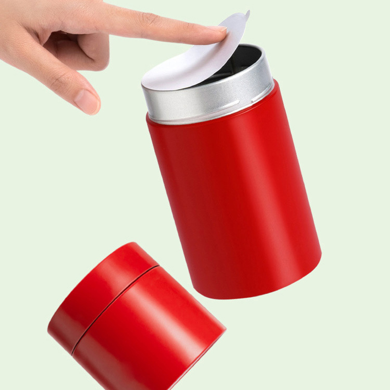 Kitchen Gadgets In - กล่องเก็บกาแฟ อุปกรณ์จัดระเบียบในครัวเรือน กล่องเหล็กขนาดเล็ก กระป๋องชา ภาชนะพกพาขนาดเล็กสำหรับเดินทาง กระปุกใส่น้ำตาล