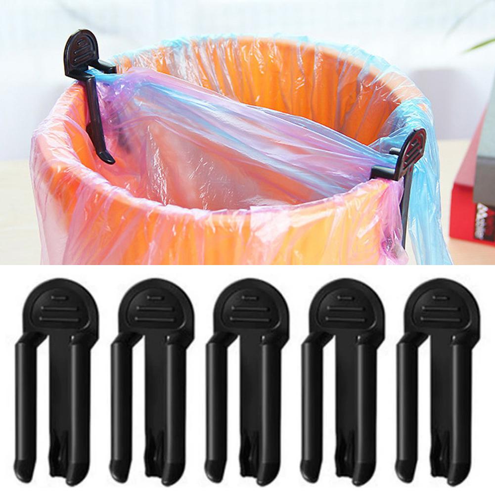 Kitchen Gadgets In - 2/5 ชิ้น คลิปหนีบถุงขยะพลาสติก ที่ยึดถุงขยะ คลิปหนีบถังขยะ อุปกรณ์หนีบถังขยะสำหรับห้องครัวและห้องน้ำ