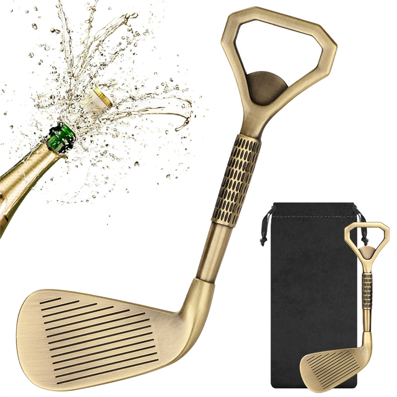 Kitchen Gadgets Club - ที่เปิดขวดไวน์/เบียร์ รูปทรงไม้กอล์ฟอเนกประสงค์ ทำจากโลหะ เหมาะสำหรับงานแต่งงาน ปาร์ตี้ ครัว