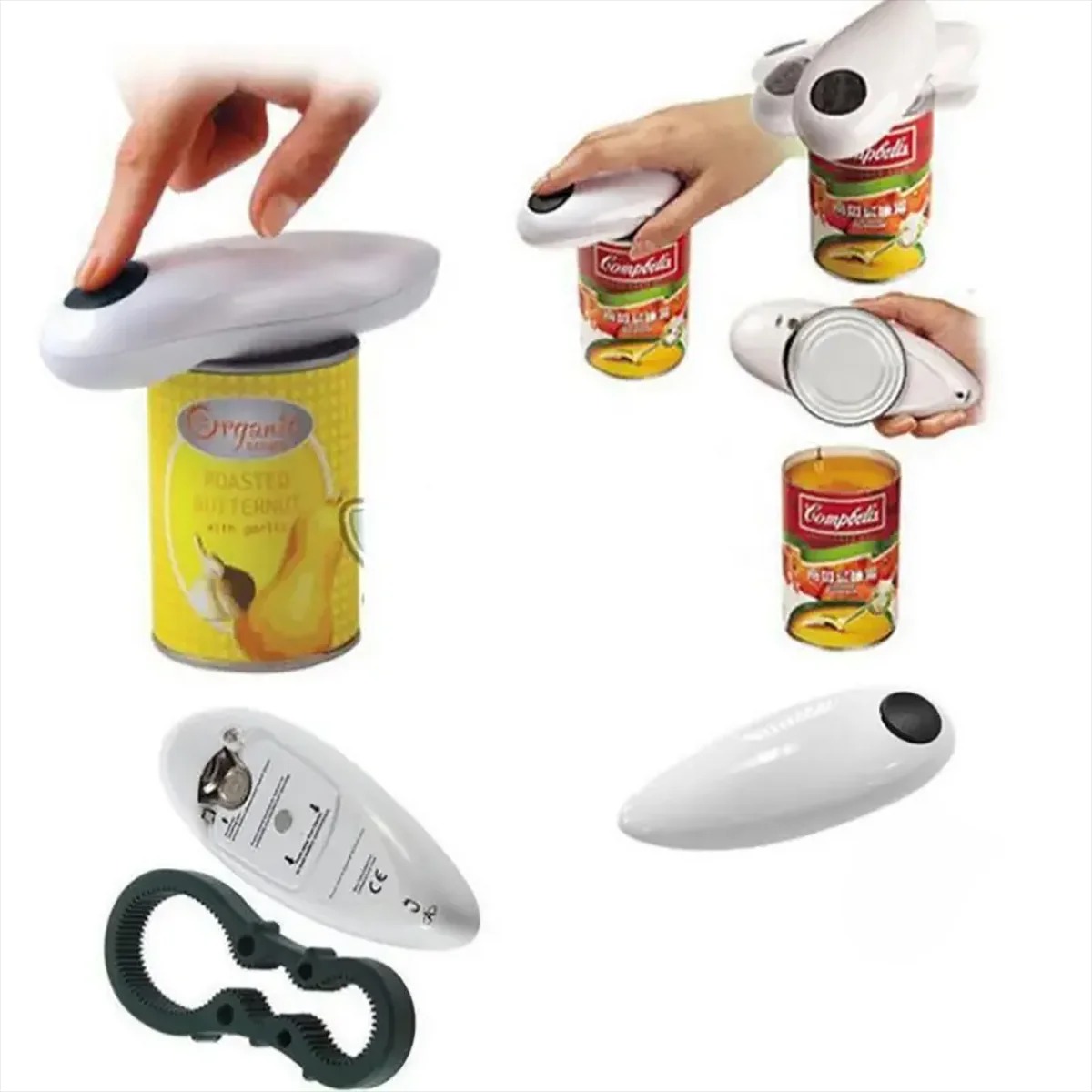Kitchen Gadgets Electric - เครื่องเปิดฝาขวดอัตโนมัติไฟฟ้า กำลังสูง เครื่องเปิดกระป๋องไม่มีขอบคม อุปกรณ์ครัวสำหรับเปิดกระป๋อง