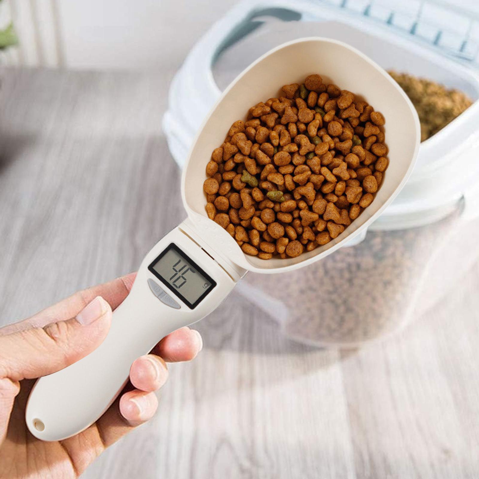 Digital Kitchen Scale - ช้อนตวงอาหารดิจิตอลสำหรับครัว ช้อนตวงอาหารสัตว์เลี้ยง เหมาะสำหรับอาหารแมวและสุนัข ช้อนตวงแป้ง