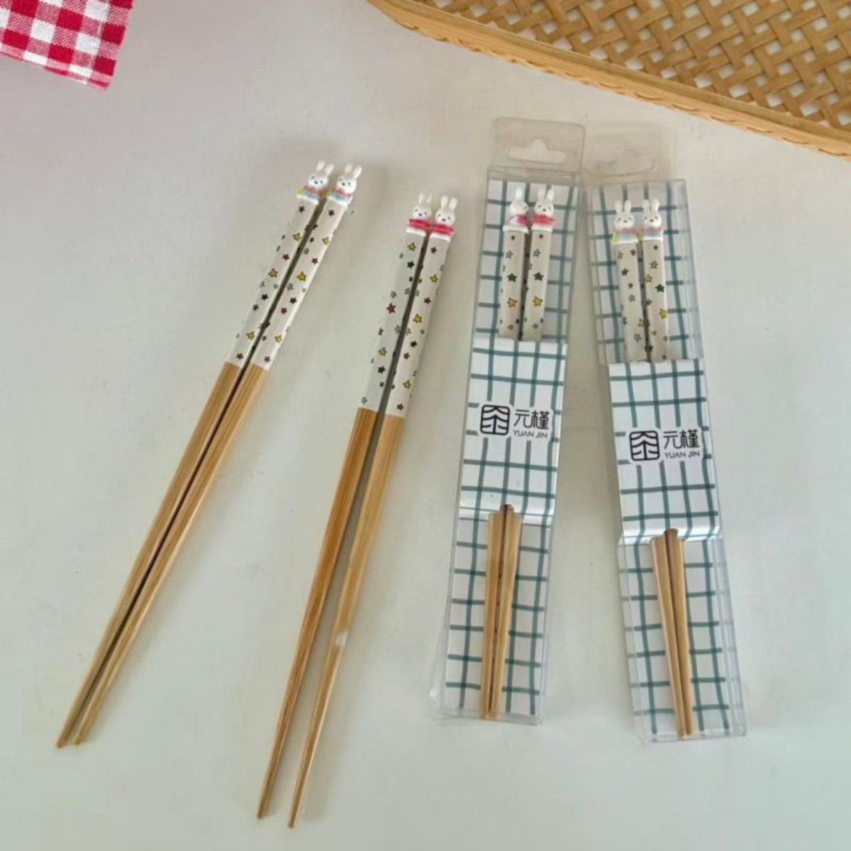 ตะเกียบลายมิฟฟี่กระต่ายน่ารัก  - Kitchen Gadgets Aliexpress บทวิจารณ์และราคา