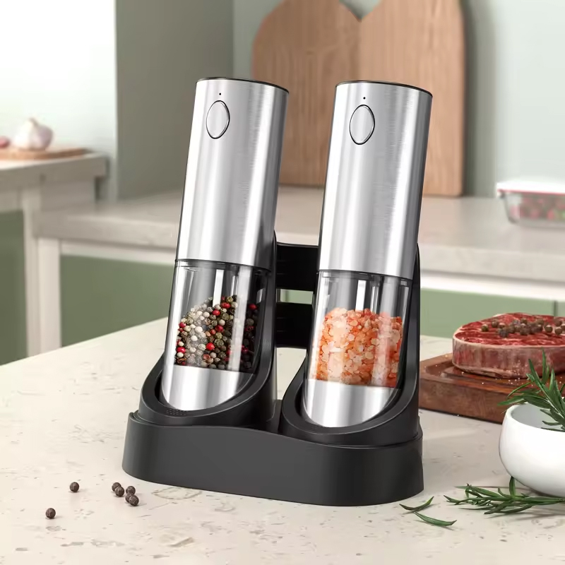 เครื่องบดเกลือและพริกไทยไฟฟ้า  - Kitchen Gadgets Electric บทวิจารณ์และราคา