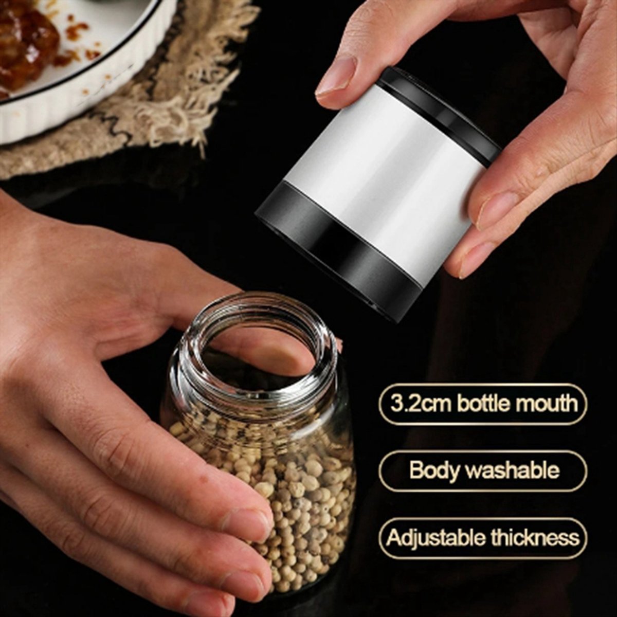 เครื่องบดเกลือพริกไทยแบบมือหมุ - Kitchen Gadgets In บทวิจารณ์และราคา