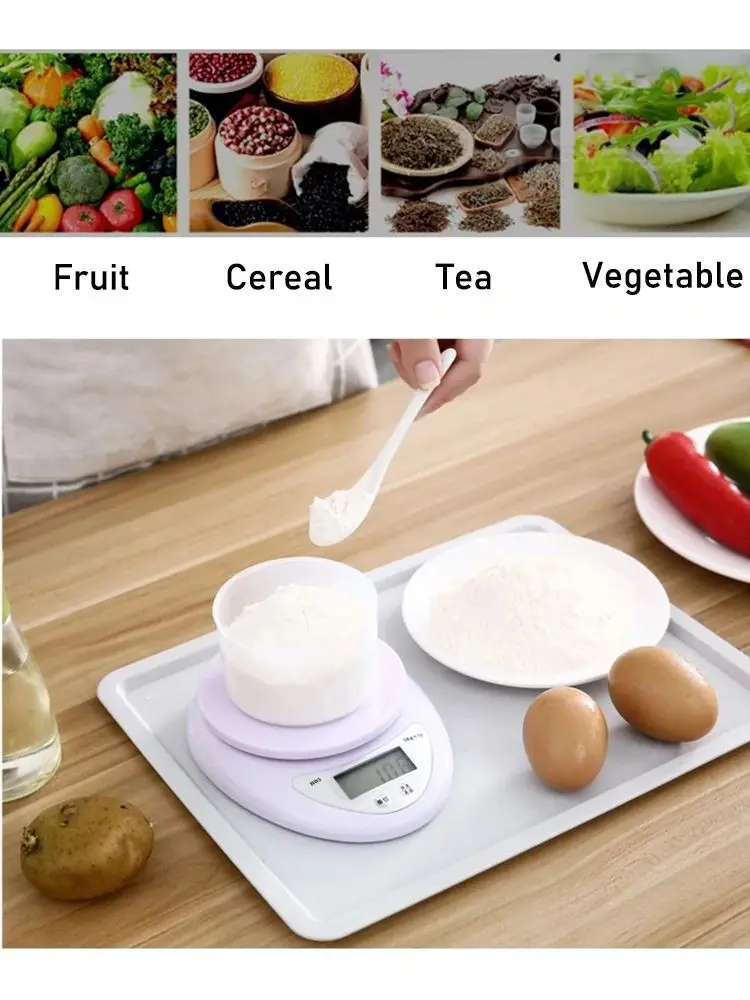 5 กก./1 กรัมเครื่องชั่งอิเล็กท - Digital Kitchen Scale บทวิจารณ์และราคา