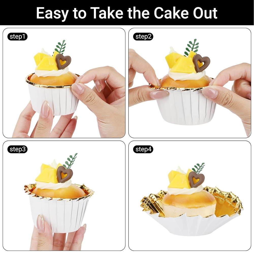 50 pcs มัฟฟินถ้วยกระดาษ Cupcak - Kitchen Gadgets In บทวิจารณ์และราคา