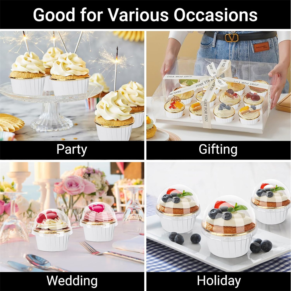 50 pcs มัฟฟินถ้วยกระดาษ Cupcak - Kitchen Gadgets In บทวิจารณ์และราคา