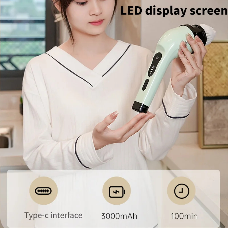 แปรงทำความสะอาดไฟฟ้า 9-in-1 เค - Kitchen Gadgets Electric บทวิจารณ์และราคา