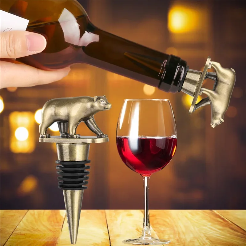 จุกก๊อกไวน์รูปหมีโลหะแบบพกพา จ - Kitchen Gadgets Club บทวิจารณ์และราคา