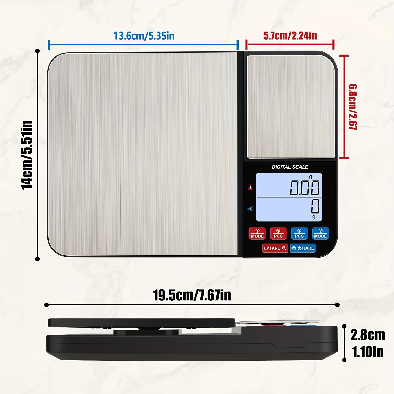 เครื่องชั่งดิจิตอลสำหรับครัวแบ - Digital Kitchen Scale บทวิจารณ์และราคา