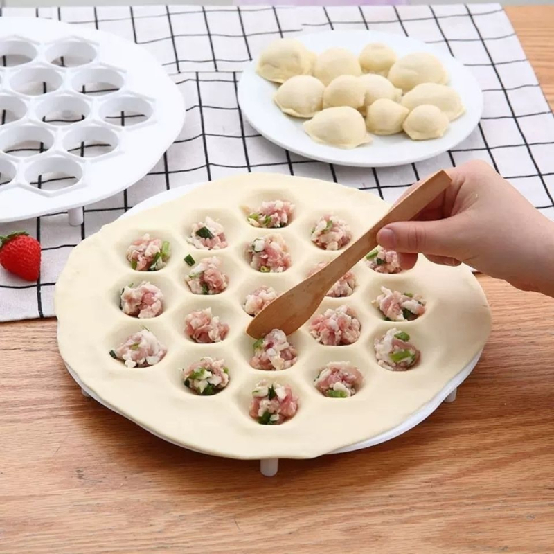 แม่พิมพ์ทำเกี๊ยว 19 หลุม แบบกล - Kitchen Gadgets Dumpling Maker บทวิจารณ์และราคา