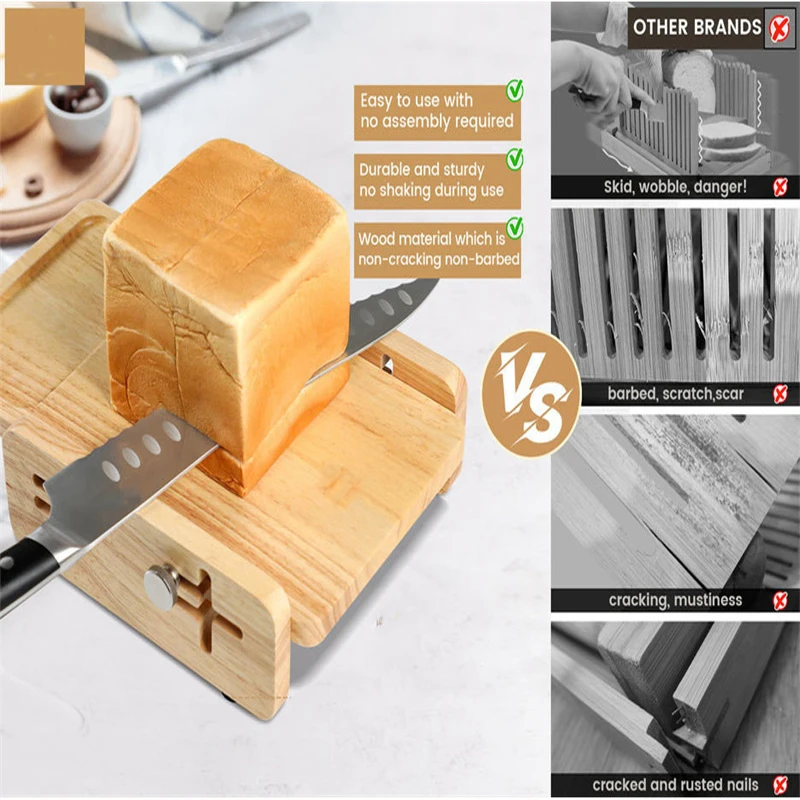 แผ่นรองตัดขนมปังแนวนอนพร้อมถาด - Kitchen Gadgets Guide บทวิจารณ์และราคา