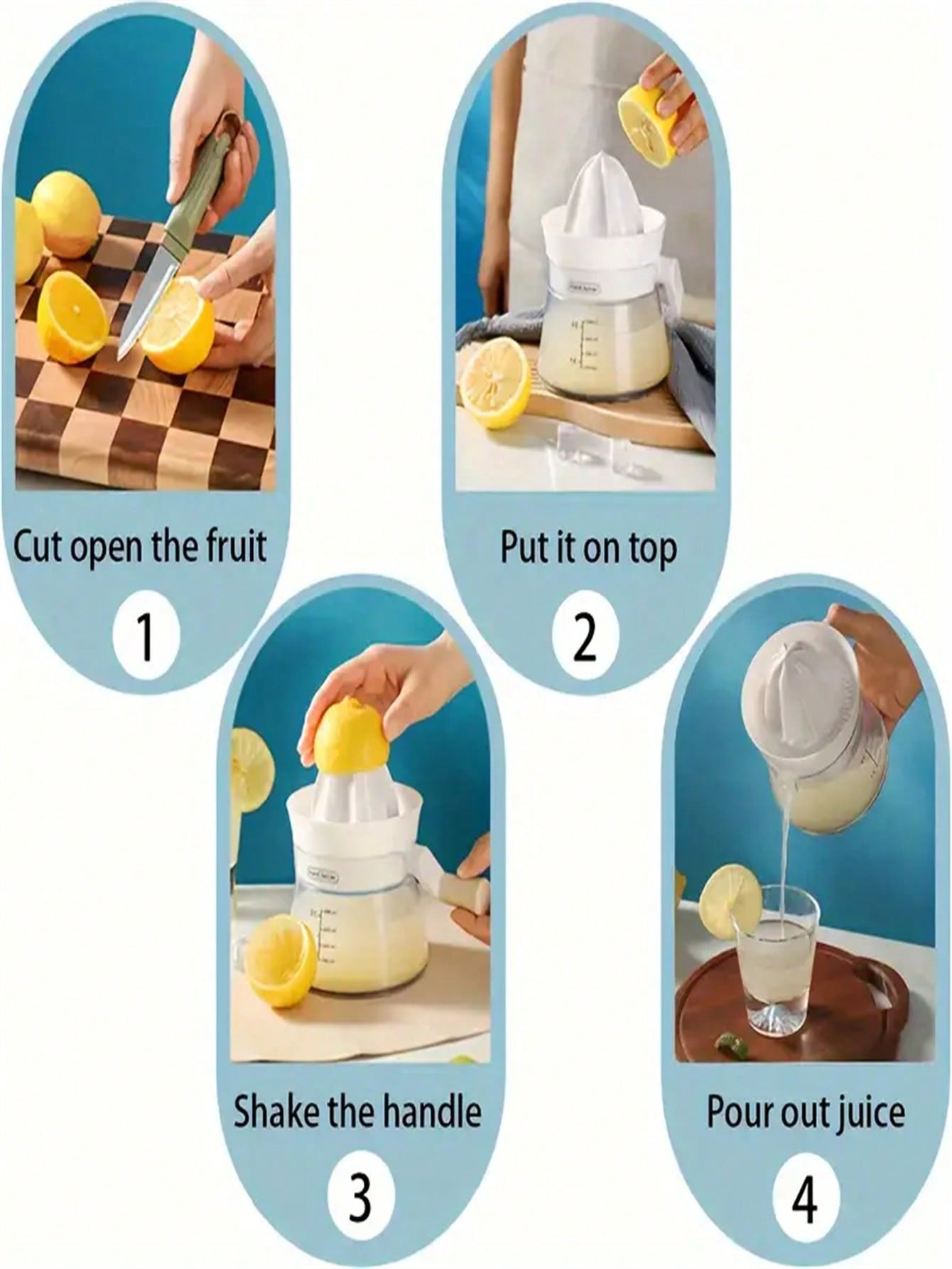 เครื่องคั้นน้ำผลไม้แบบมือหมุนอ - Kitchen Gadgets Built In บทวิจารณ์และราคา