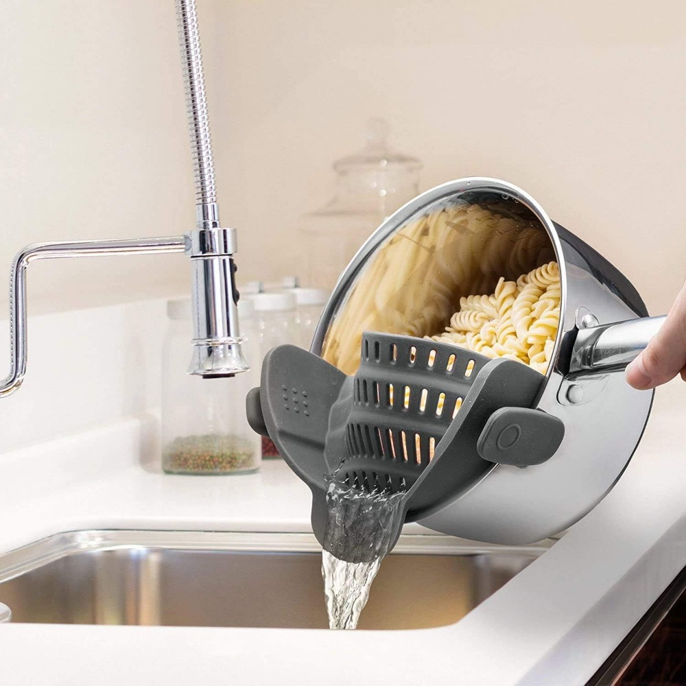 ที่กรองเส้นพาสต้าแบบหนีบซิลิโค - Kitchen Gadgets Images บทวิจารณ์และราคา