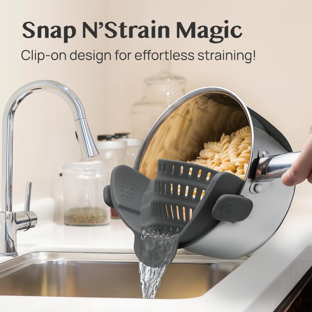 ที่กรองเส้นพาสต้าแบบหนีบซิลิโค - Kitchen Gadgets Images บทวิจารณ์และราคา