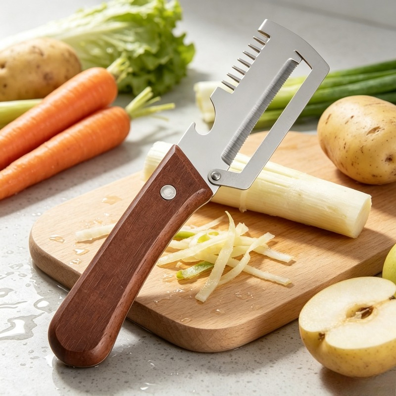 ที่ปอกผักแบบ 2-in-1 พร้อมใบมีด - Kitchen Gadgets Built In บทวิจารณ์และราคา