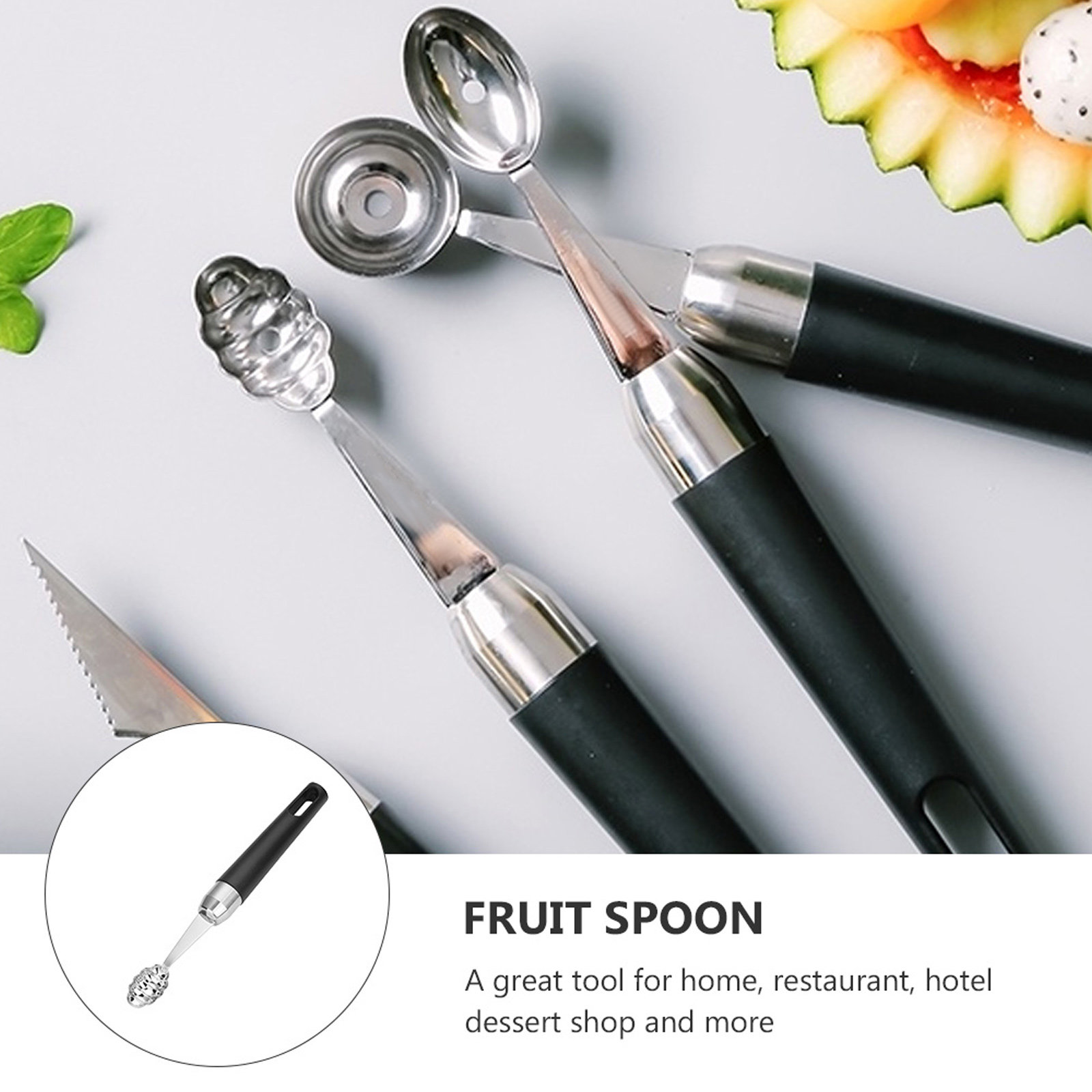 ช้อนตักผลไม้สแตนเลส 1 ชิ้น ทนต - Kitchen Gadgets In บทวิจารณ์และราคา