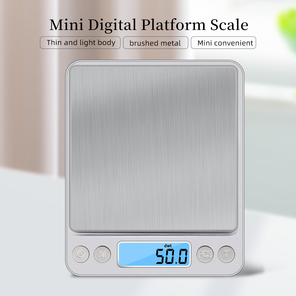 500 0.01g/3kg 0.1g LCD แบบพกพา - Digital Kitchen Scale บทวิจารณ์และราคา