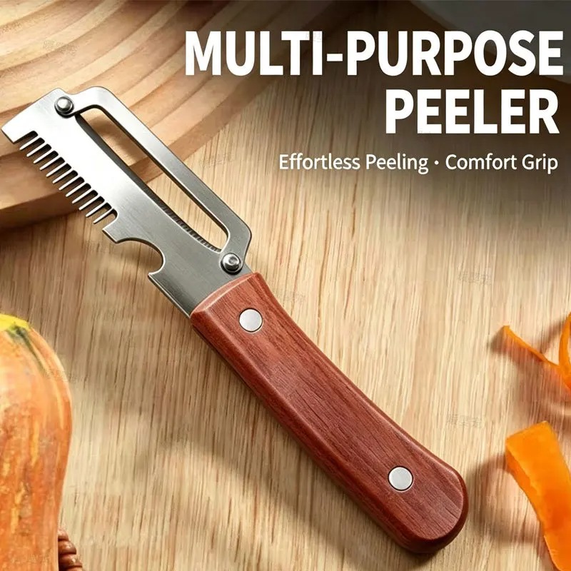 ที่ปอกผลไม้ผักอเนกประสงค์ 3-in - Kitchen Gadgets Built In บทวิจารณ์และราคา